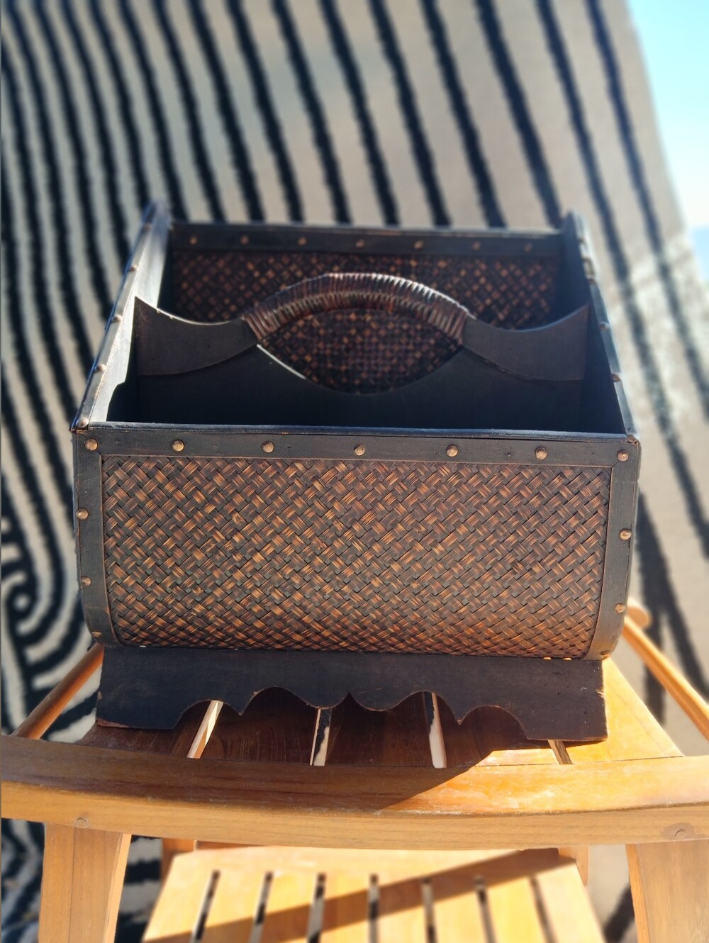 Vintage Ratan Magazine Rack *See Description*